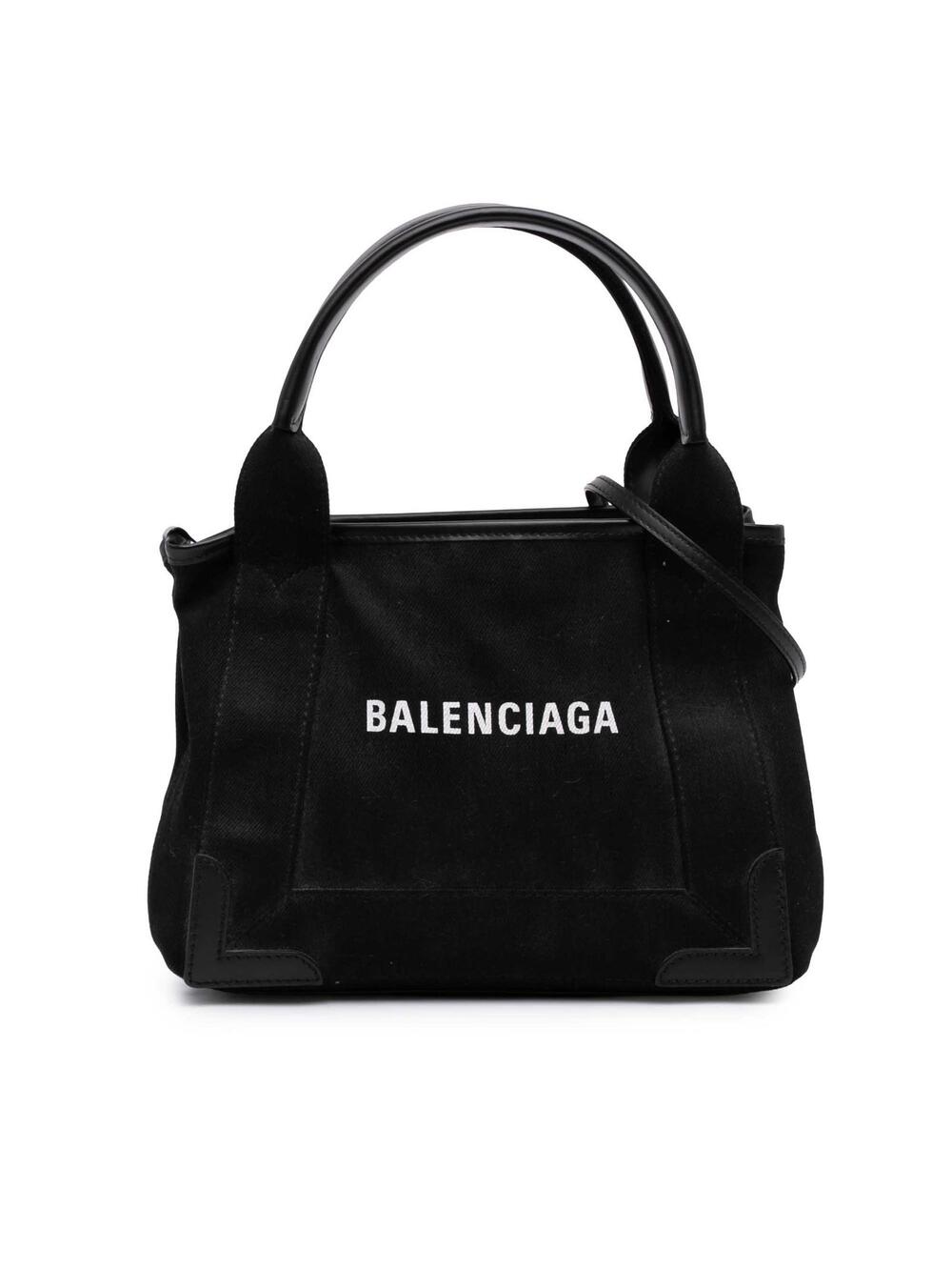 Balenciaga Denim Navy Cabas Satchel Xs #292591B49B